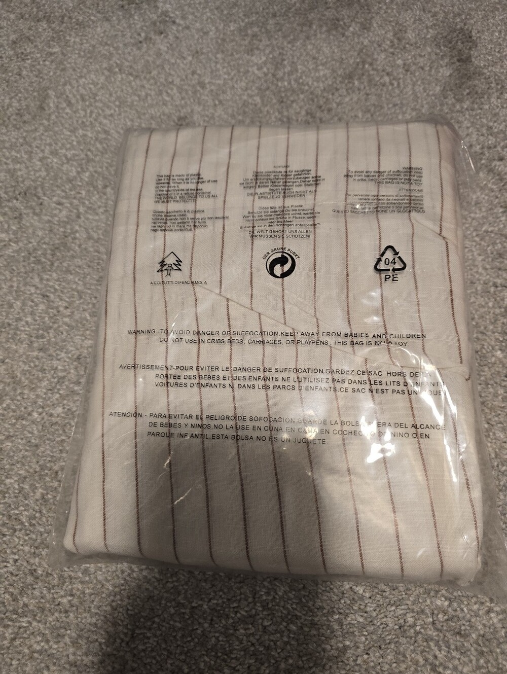 Discontinued Bed Threads Rust Stripe European Pillowcases (Set of Two)